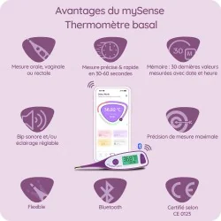 Thermomètre MySense Lifetime - 12 mensualités